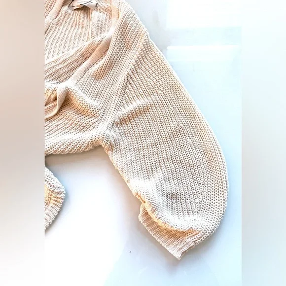 Brochu Walker Linen Open Knit Cardigan – CreamSize SNew